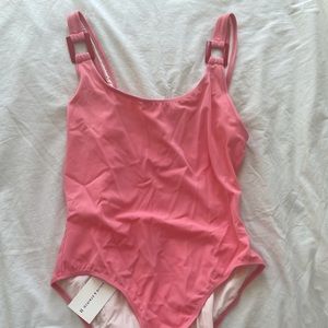 Solid & striped one piece